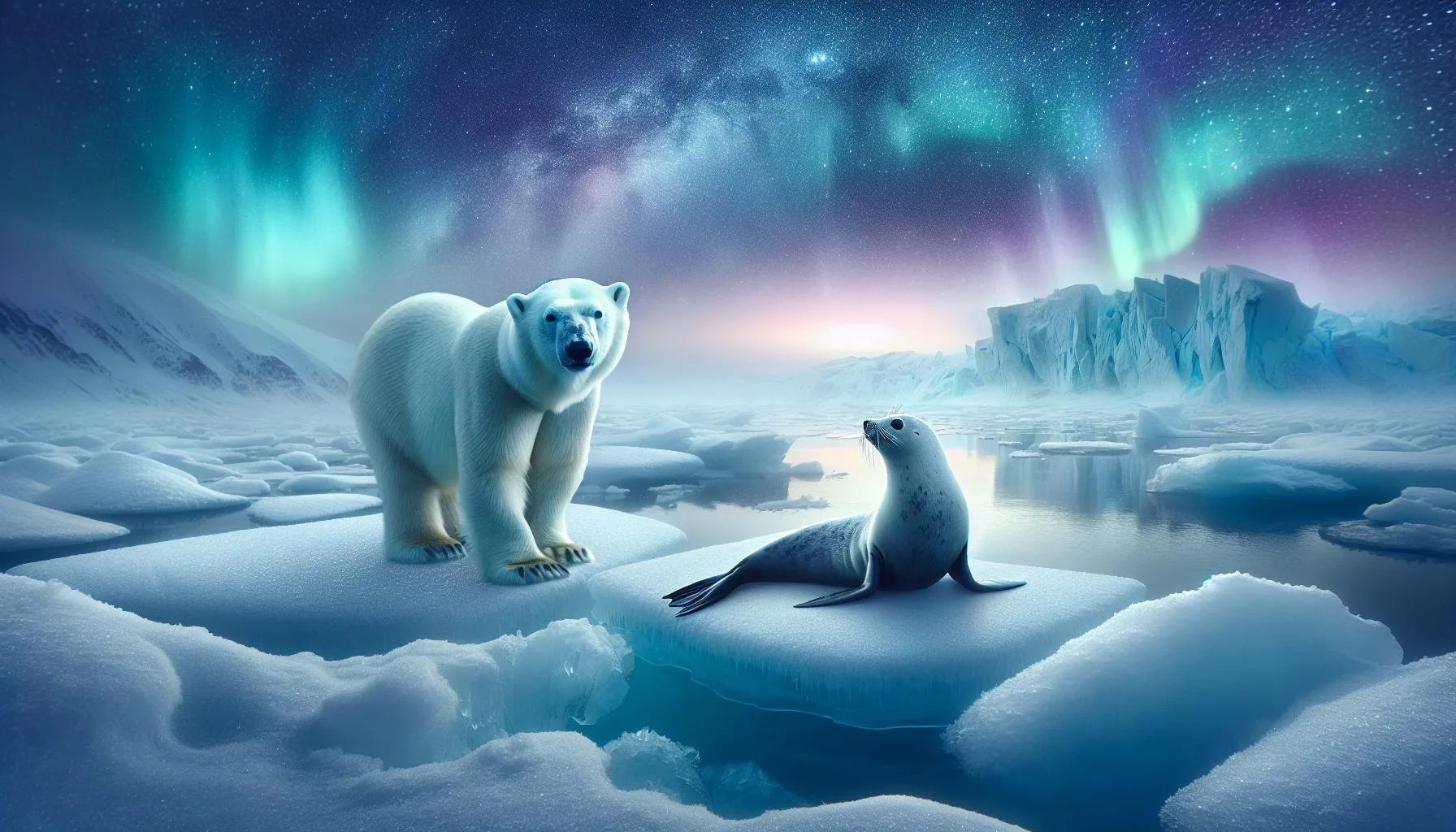 Polar Bear with Seal: Discover Artic Wonders Today!